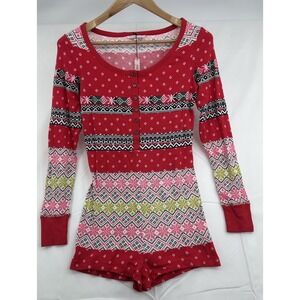 Victoria's Secret Thermal Sleep One Piece Romper Size Small P New With Tags